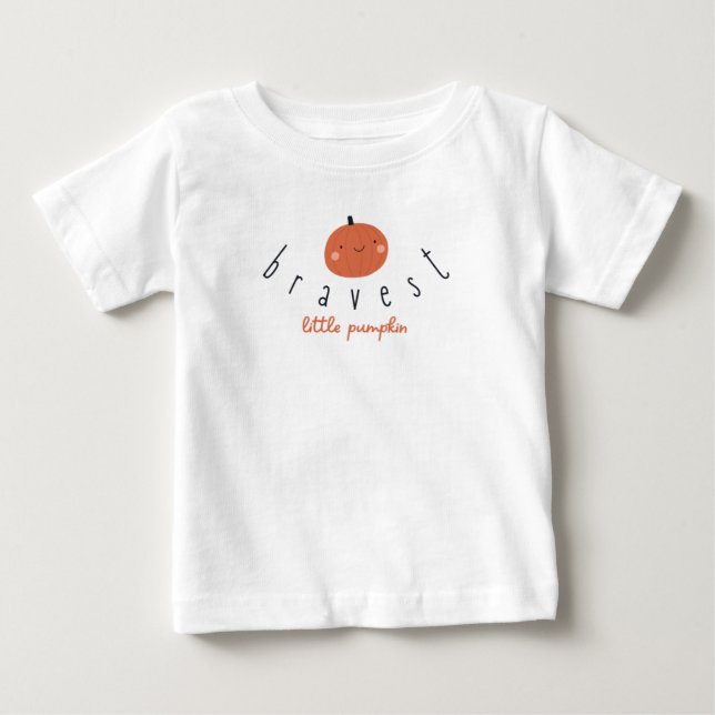 bravest little pumpkin Baby T-Shirt (Framsida)