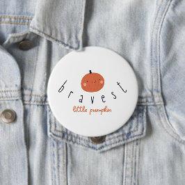 bravest little pumpkin Button childhood cancer Knapp