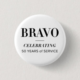 BRAVO 50:e vita knappen Knapp