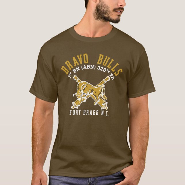 Bravo Bulls brun PT-skjorta Tee (Framsida)