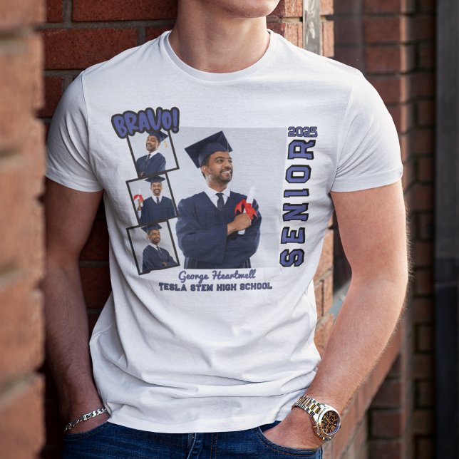 Bravo Senior 2025 Personlig Family Studenten T Shirt (Skapare uppladdad)