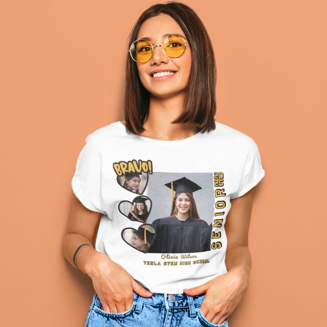 Bravo Senior 2025 Personlig Family Studenten T T Shirt (Skapare uppladdad)
