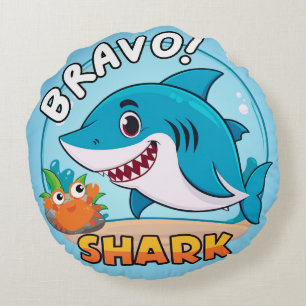 Bravo Sticker, Shark Stickers Rund Kudde