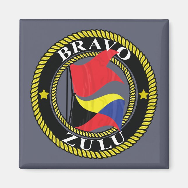 Bravo Zulu magnet (Framsidan)