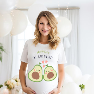 Bravocado Avocado Kön Neutral Twillingar Mamma ska T Shirt