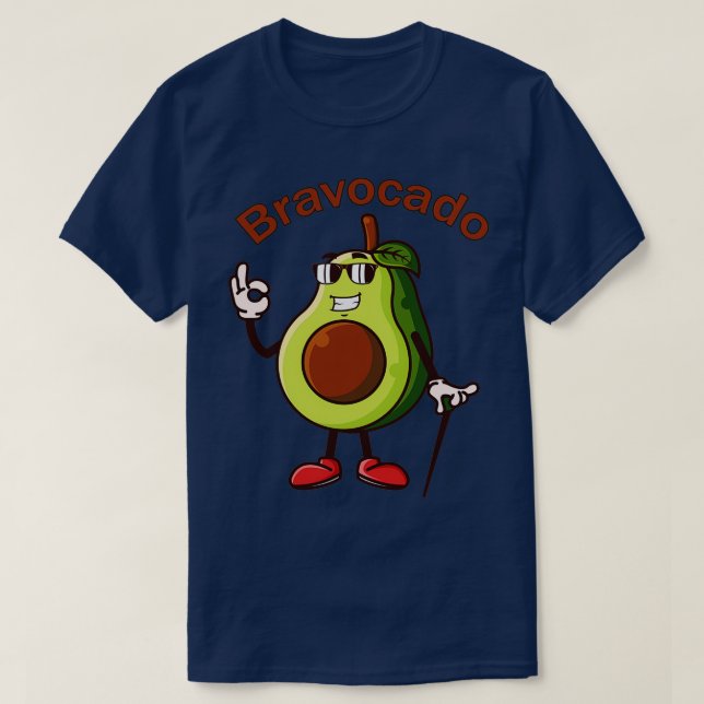 Bravocado Funny Avocado Pun 3 T Shirt (Design framsida)