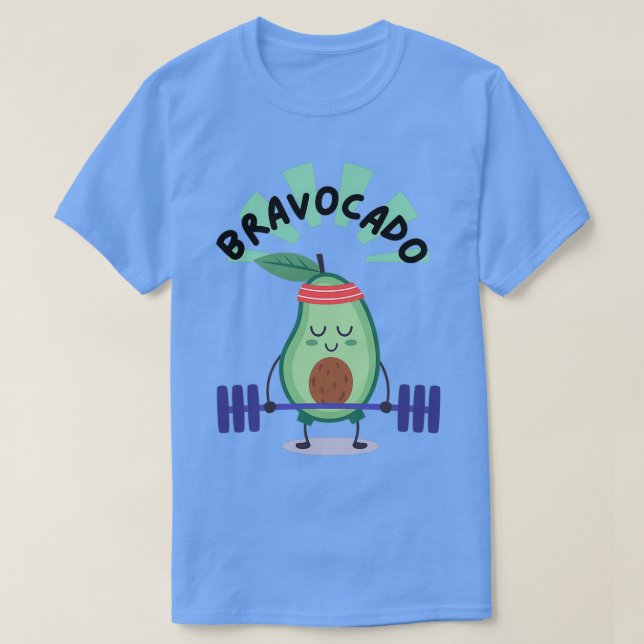 Bravocado Funny Avocado Pun Classic TShirt T Shirt (Design framsida)