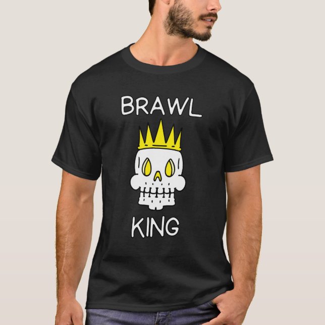 Brawl Kung Brawling Gaming 6 T Shirt (Framsida)
