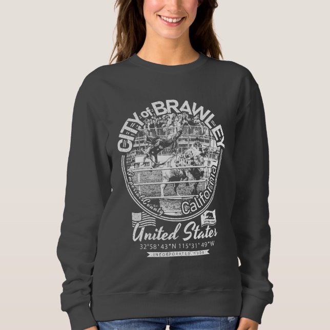 BRAWLEY CITY CALIFORNIA - CATTLE CALL RODEO T SHIRT (Framsida)
