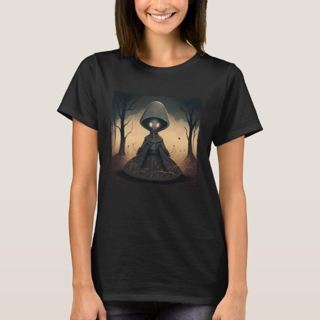 Braxie 1952 Creepy Alien Cryptid Legend Flatwood T Shirt (Framsida)