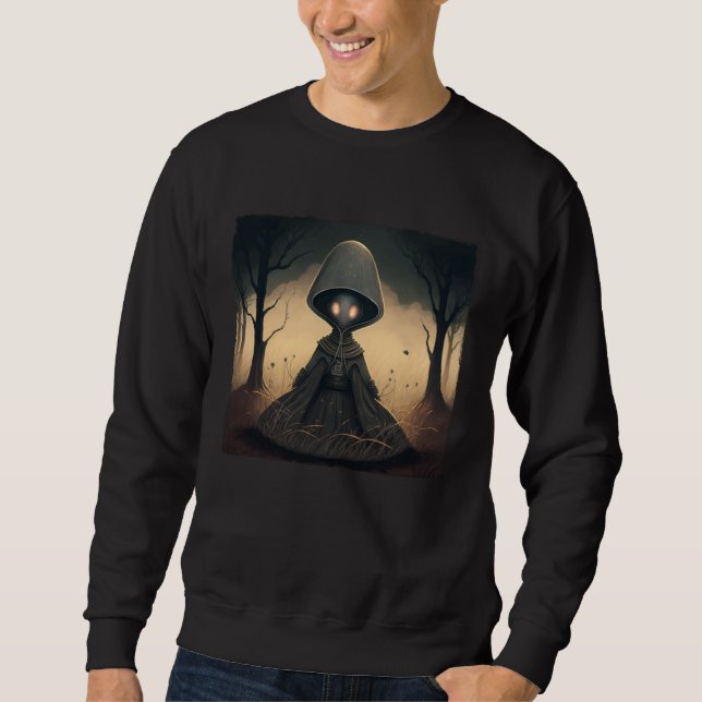 Braxie 1952 Kuslig Alien Kryptid Legend Flatwoods  Lång Ärmad Tröja (Framsida)