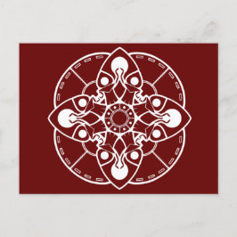 Braxie Mandala-vykort Vykort