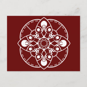 Braxie Mandala-vykort Vykort