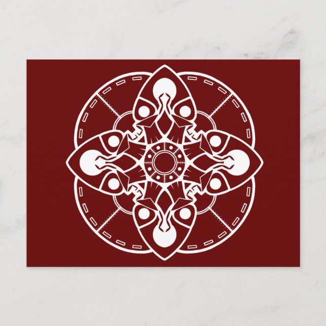 Braxie Mandala-vykort Vykort (Framsida)