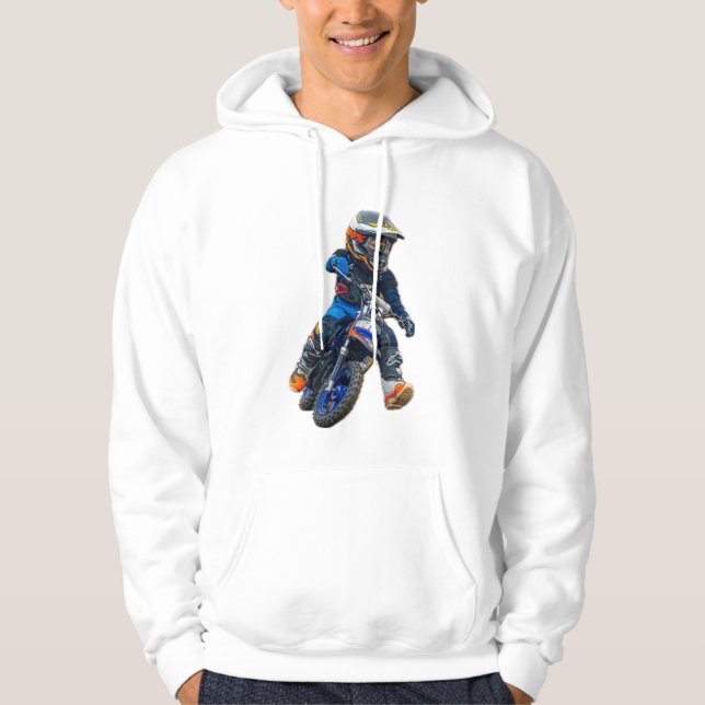 Braxton #18 Michigan MX Boyz Vit Hoodie (Framsida)