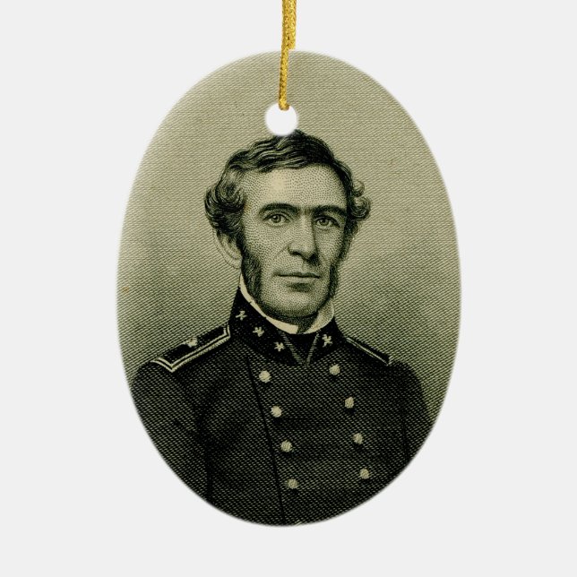 Braxton Bragg Julgransprydnad Keramik (Framsidan)