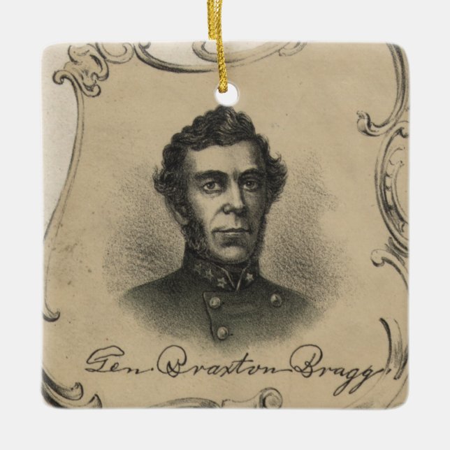 Braxton Bragg Julgransprydnad Keramik (Framsida)