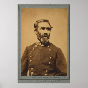 Braxton Bragg Porträtt (mellan 1861 och 1865) Poster