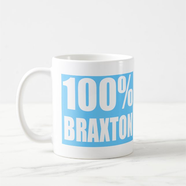 Braxton namn kaffemugg (Vänster)