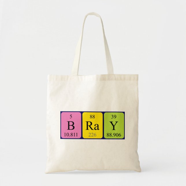 Bray Perioy bord namn tote bag Tygkasse (Framsidan)