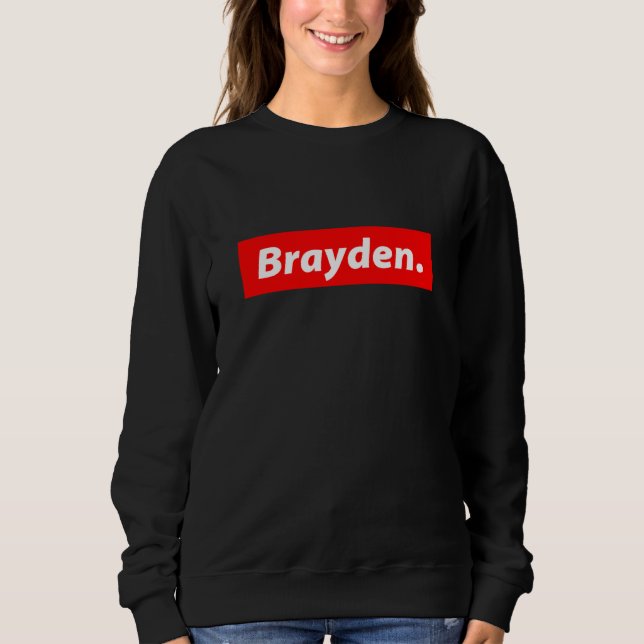 Brayden Streetwear for Men Women and Kids Named Br T Shirt (Framsida)