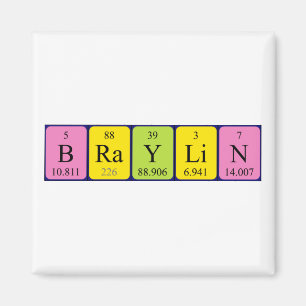Braylin periodiskt bord namn magnet