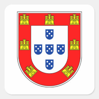 Brazão Portugal Fyrkantigt Klistermärke