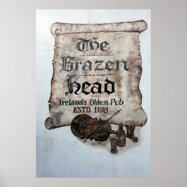 Brazen Head pub, Dublin, Irland Poster (Framsidan)