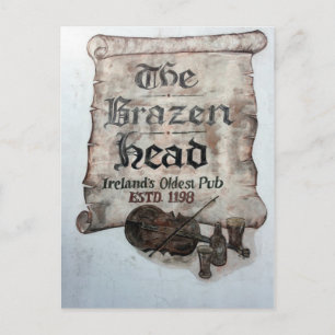 Brazen Head pub, Dublin, Irland Vykort