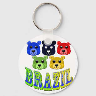 brazil björnar nyckelring