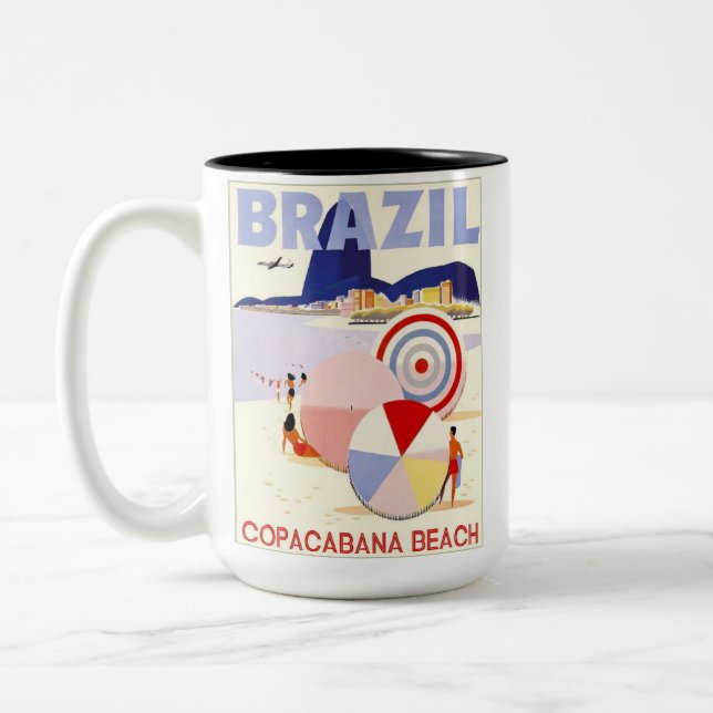 BRAZIL COPACABANA Två-Tonad MUGG (Vänster)