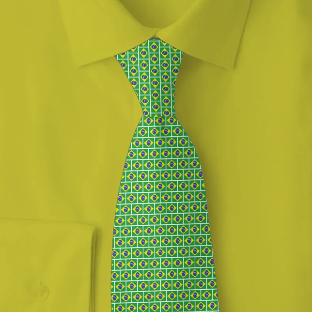 Brazil Flag Brick Pattern Slips (Skapare uppladdad)