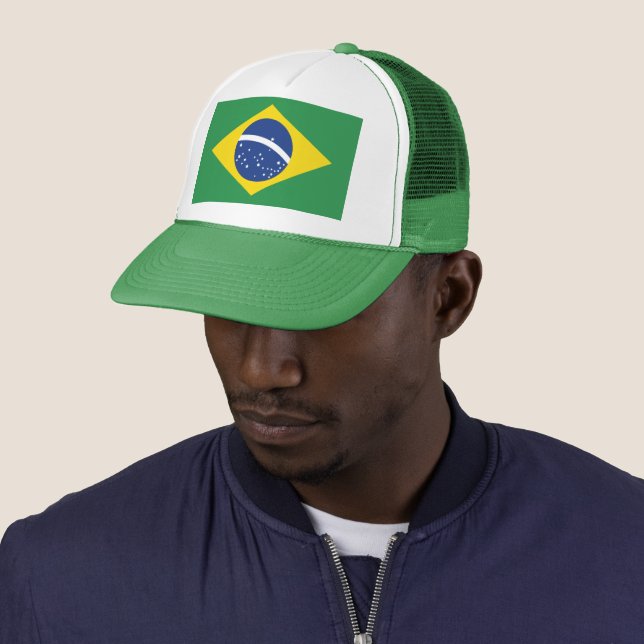 Brazil Flag Patriotic Pride Festival Fashion Keps (In Situ)