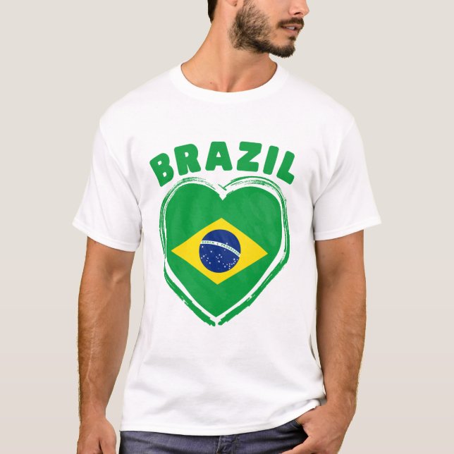 Brazil flag t shirt (Framsida)