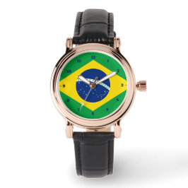 BRAZIL FLAGGA GRÖNT WATCH ARMBANDSUR