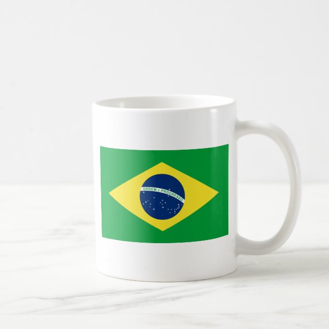 brazil flagga kaffemugg (Höger)