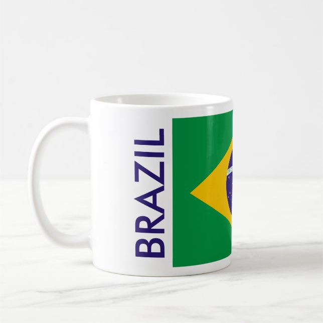 BRAZIL FLAGGA KAFFEMUGG (Vänster)