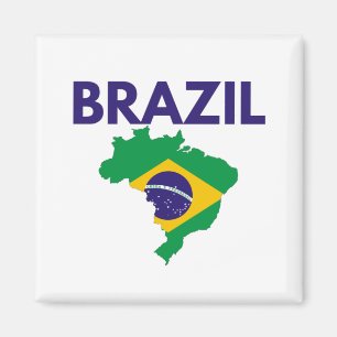 BRAZIL FLAGGA MAGNET