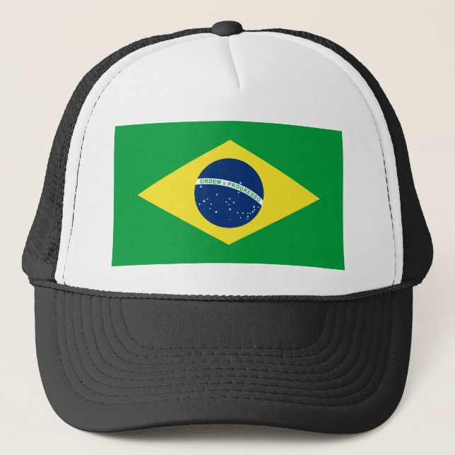 brazil flagga truckerkeps (Framsida)