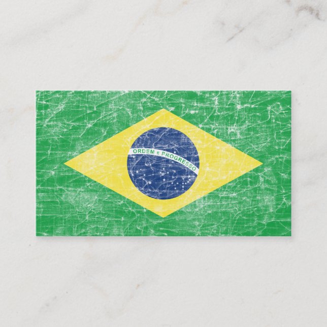 brazil flagga visitkort (Framsida)