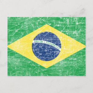 brazil flagga vykort