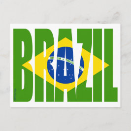 BRAZIL Flagga Vykort