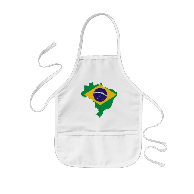 brazil flaggakarta barnförkläde (Framsidan)