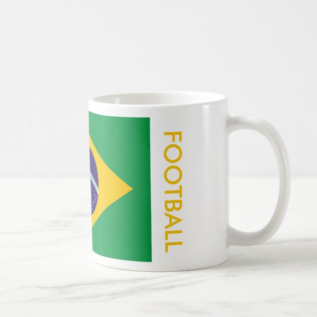 BRAZIL FOOTBALL KAFFEMUGG (Höger)