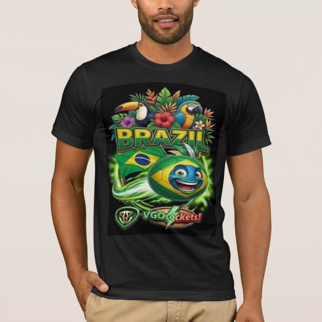 Brazil-GBall01 T Shirt (Framsida)