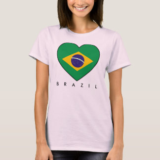 Brazil Heart Brasilien Herz Soccer TShirt T Shirt