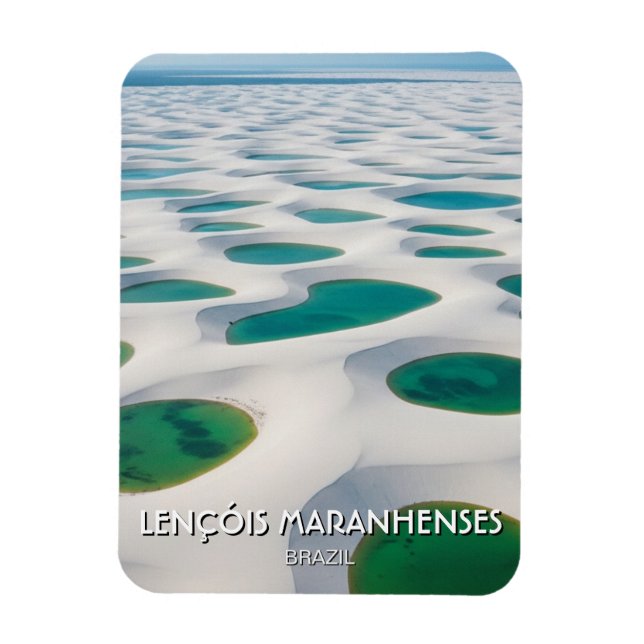 Brazil Lençóis Maranhenses Travel Magnet (Vertikal)