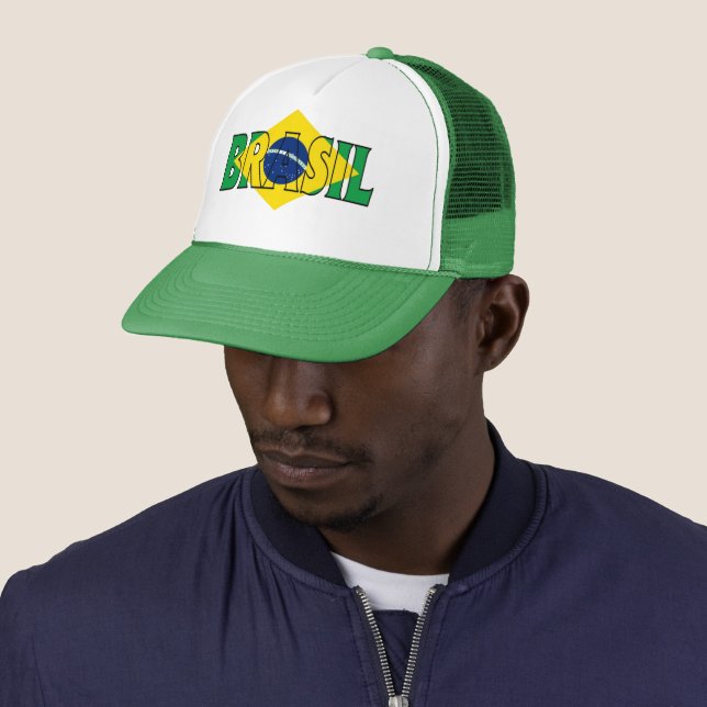 Brazil Logo – Foam Trucker Hat – World Cup 2026 Ed Keps (In Situ)
