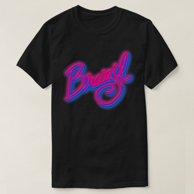 BRAZIL Neon 80s Cult Film T Shirt (Design framsida)