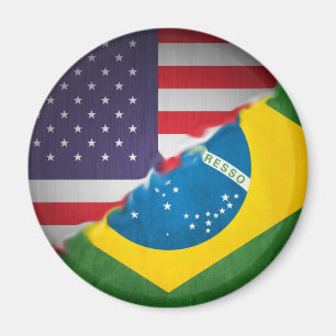 brazil och america magnet
